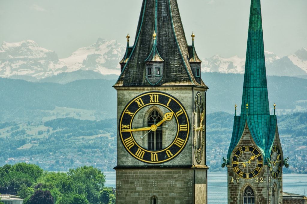 Saint Peter und Fraumünster Kloster in Zürich