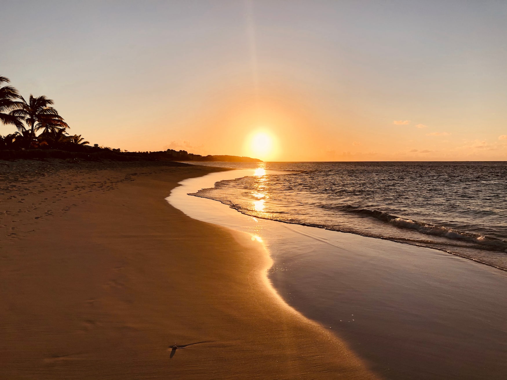 Sonnenuntergang am Strand