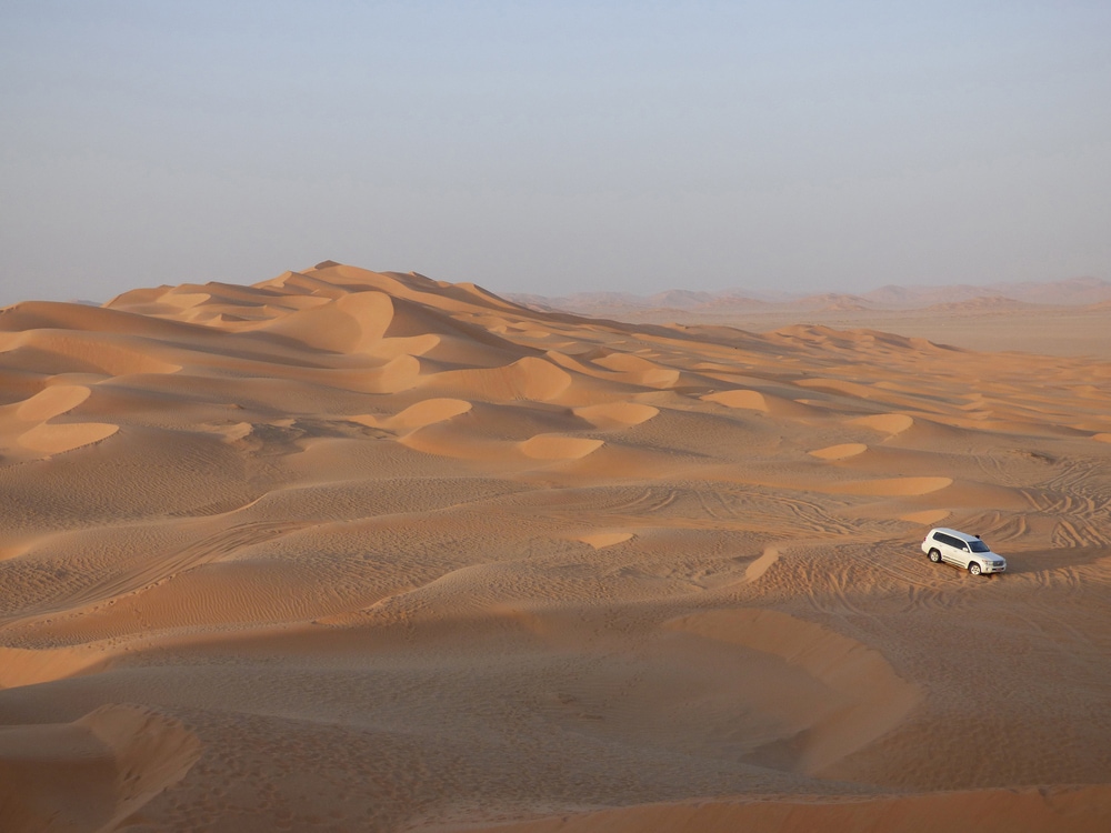 Jeep in der Wüste