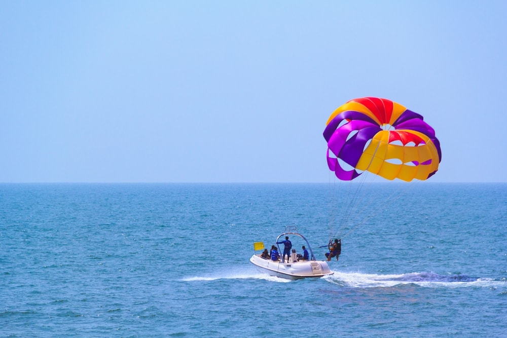 Candolim Beach in Goa, India.