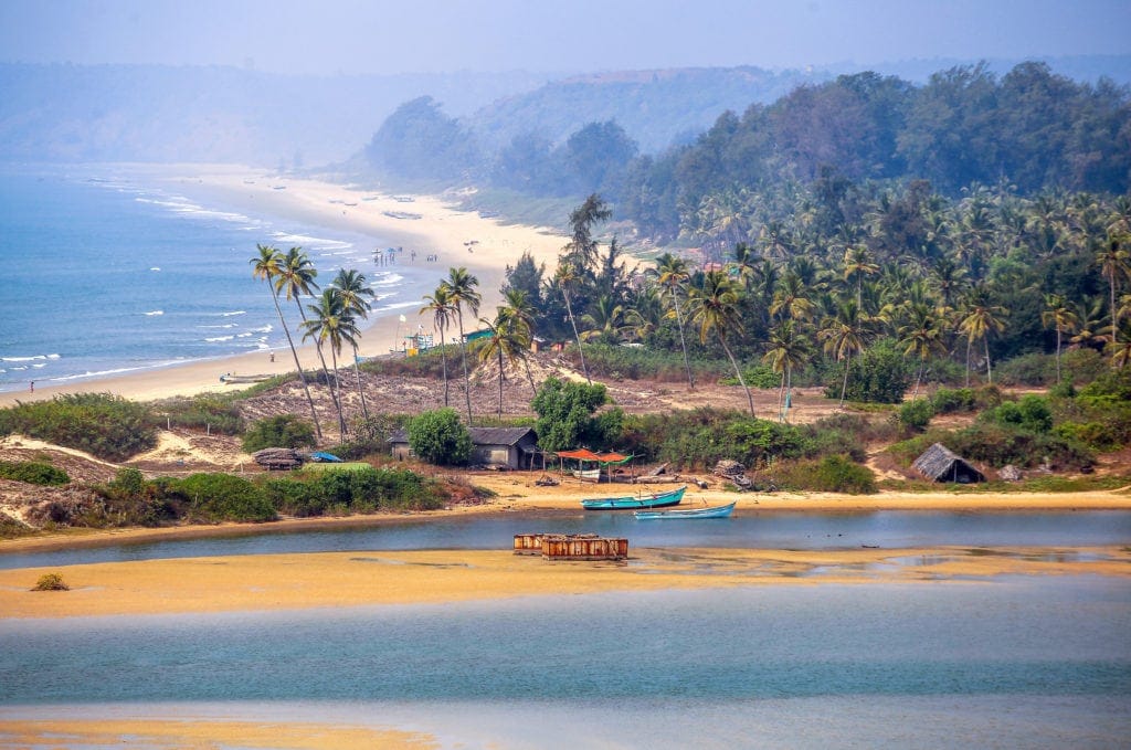 Strand in Goa in Indien