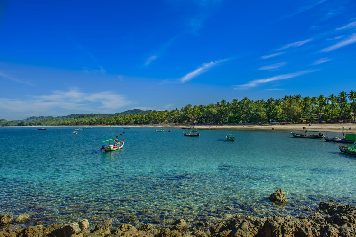 Npapali Beach in Myanmar