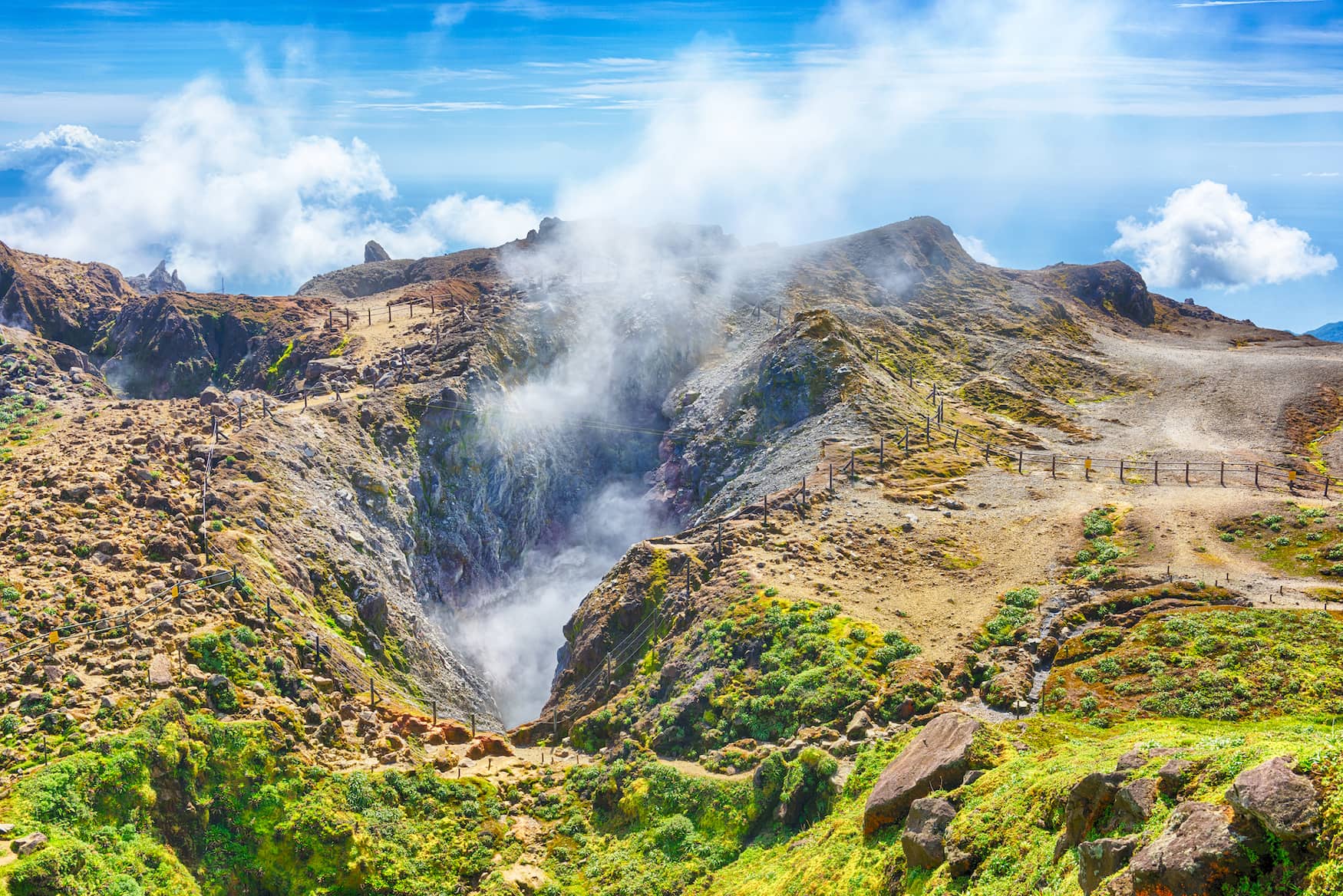 Vulkan auf Guadeloupe, Karibik