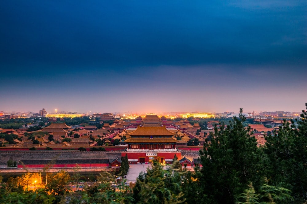 Panoramablick auf Peking