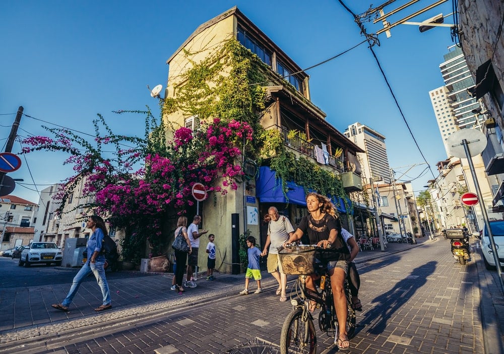 Shalom Shabazi street in historic Neve Tzedek
