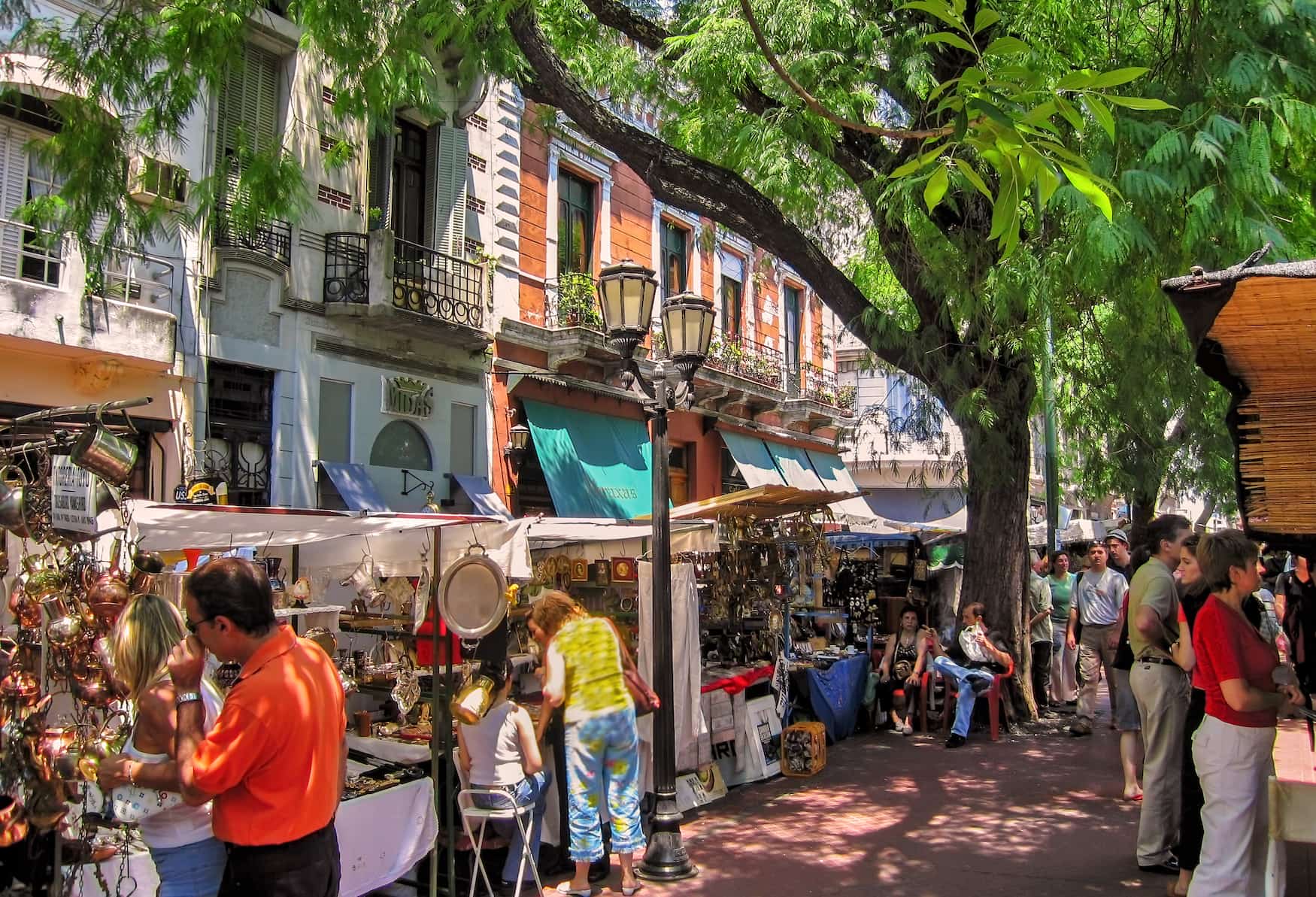 Antikmarkt in Buenos Aires, Argentinien