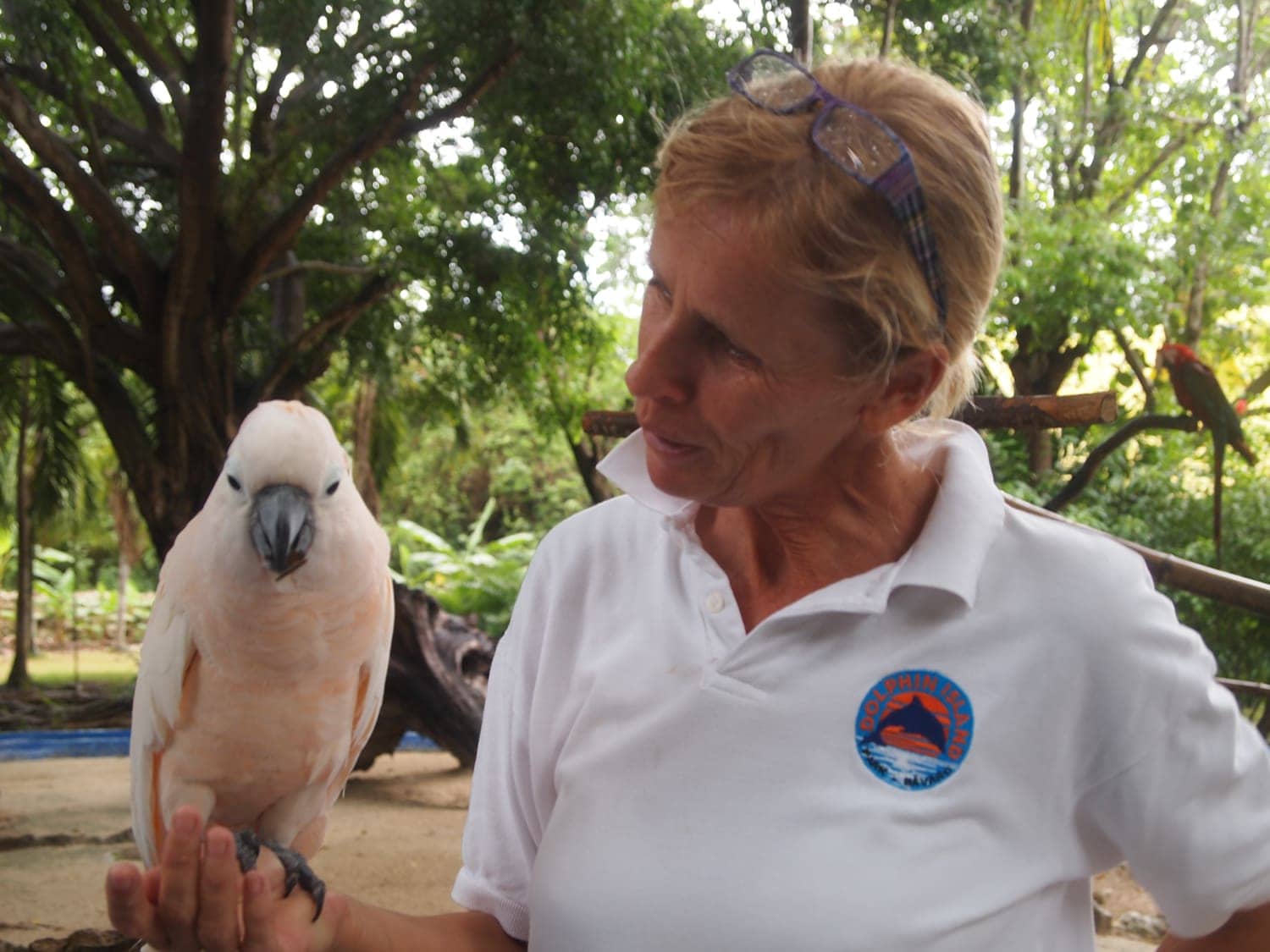 Alma-Eric van der Hooning im Manati Park an der Punta Cana