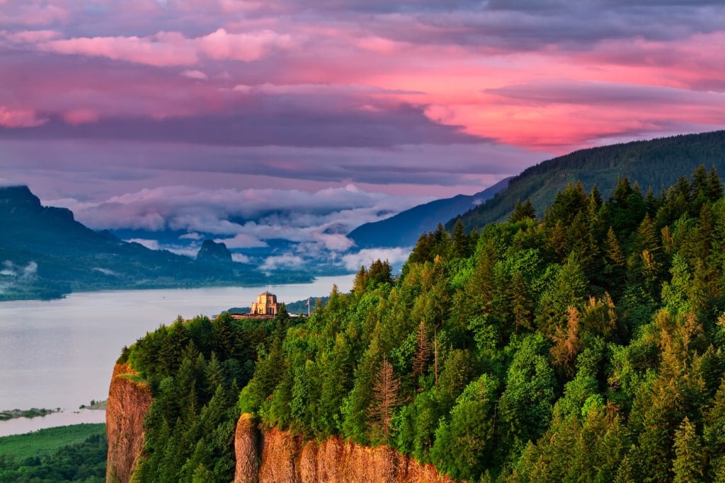 Blick auf den Columbia River Gorge