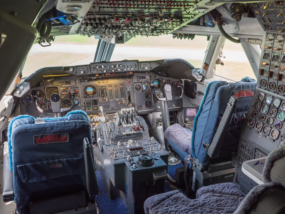 Cockpit einer 747