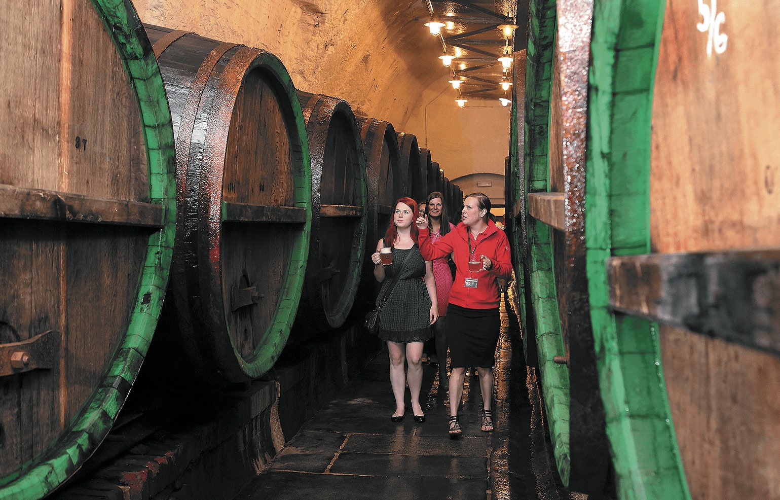 Besuchergruppe in der Brauerei Pilsener Urquell 