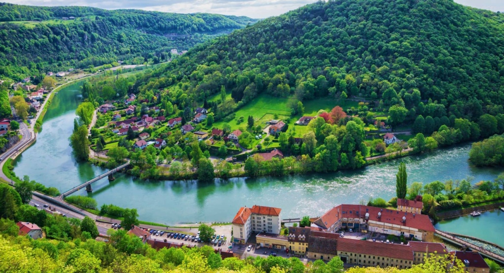 Blick von der Zitadelle Besancon auf Altstadt