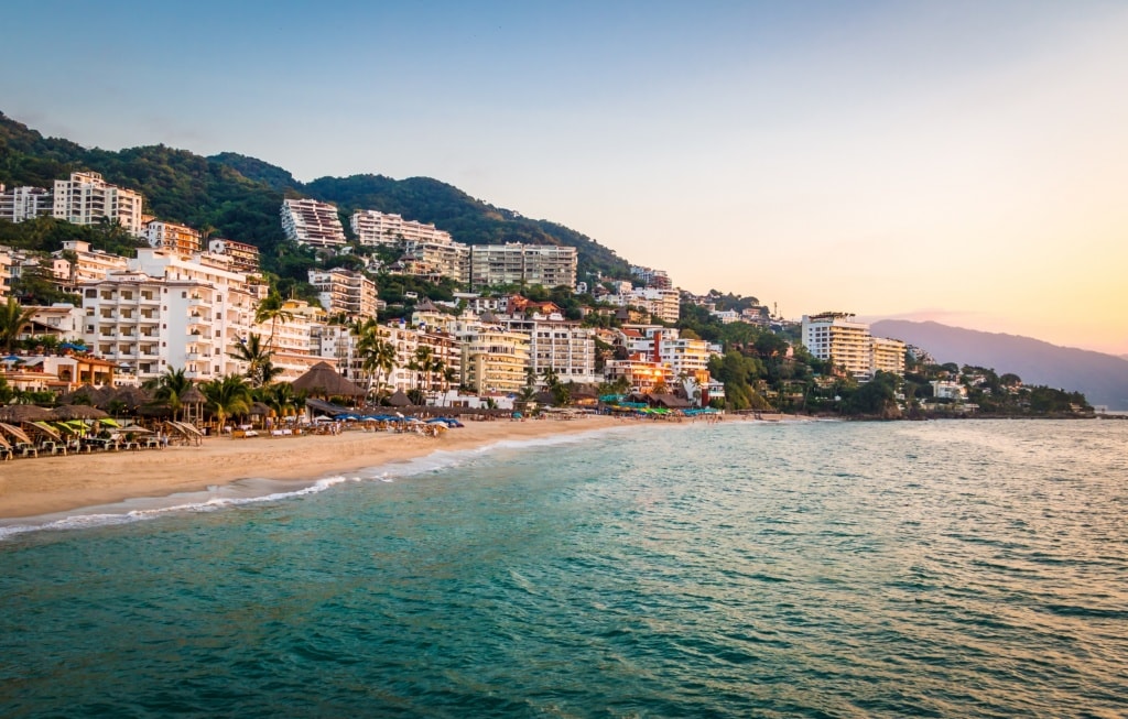 Blick auf Strand in Puerto Vallarta
