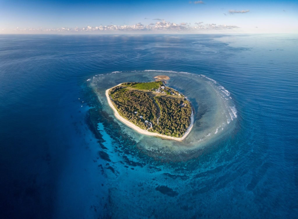 Lady Eilliot Island in Queensland aus Vogelperspektive