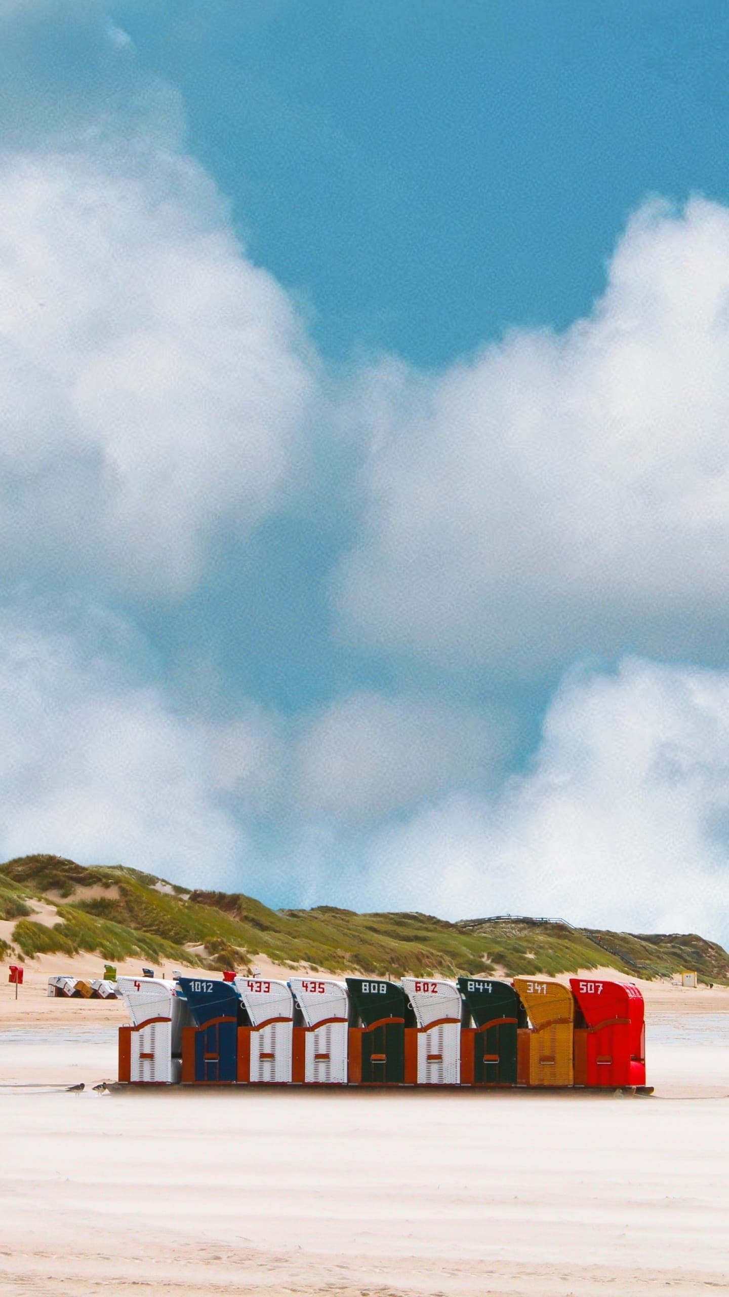 Strandkörbe an Nordsee-Strand