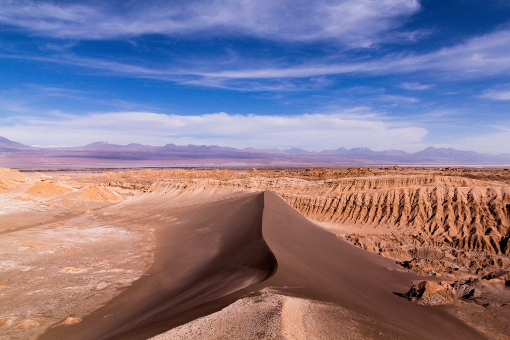 Blick aufs Valle de la Luna in Chile
