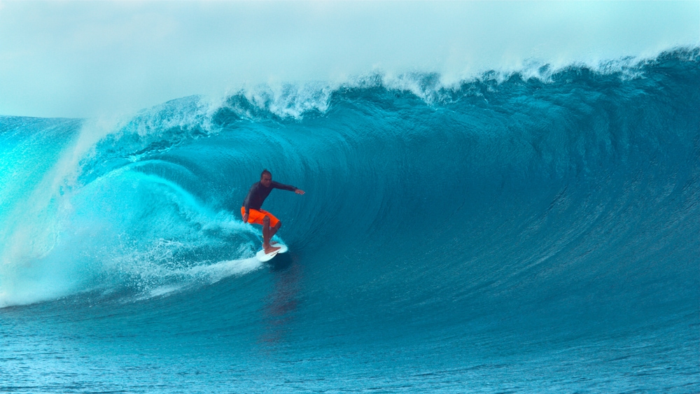 Surfer auf Tahiti