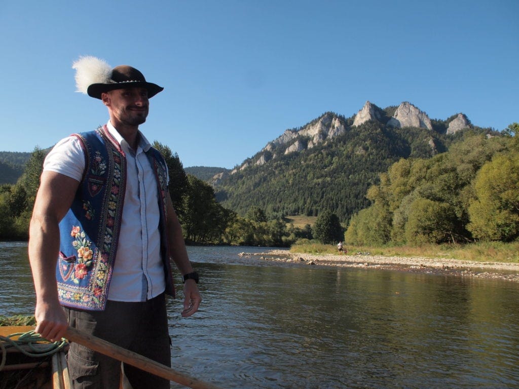 Peter, einer der Flößer auf dem Dunajec in der Slowakei