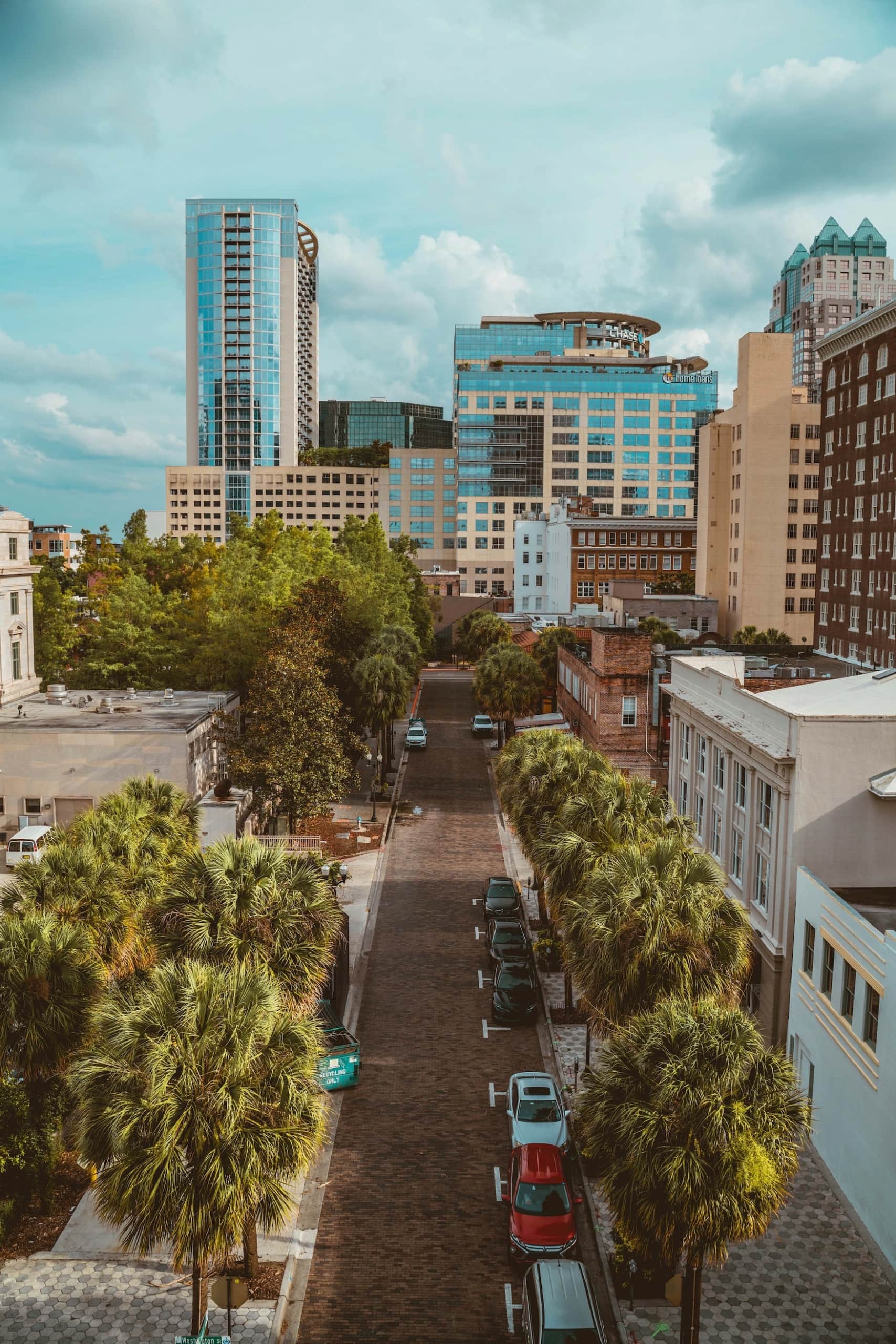Straße in Orlando Downtown