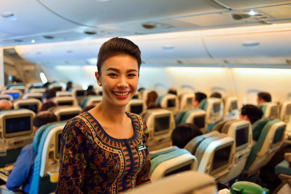 Flugbegleiterin von Singapore Airlines