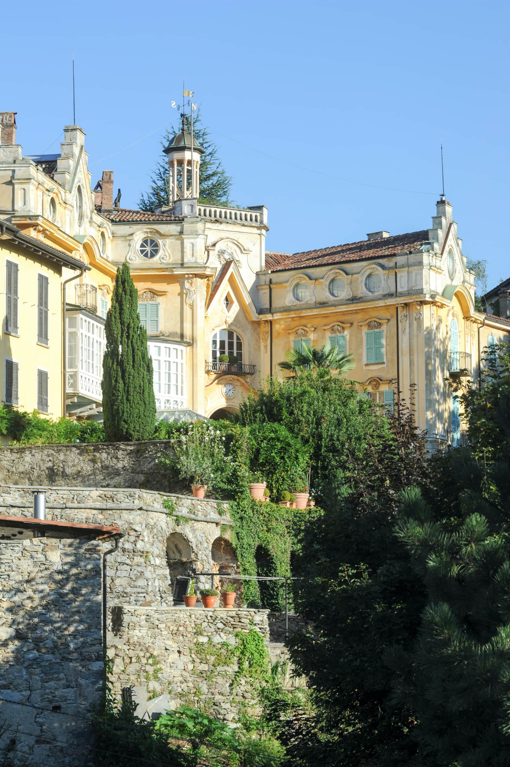 das Haus, in dem der berühmte Schriftsteller Hermann Hesse dreißig Jahre seines Lebens lebte, in Montagnola in der italienischen Schweiz