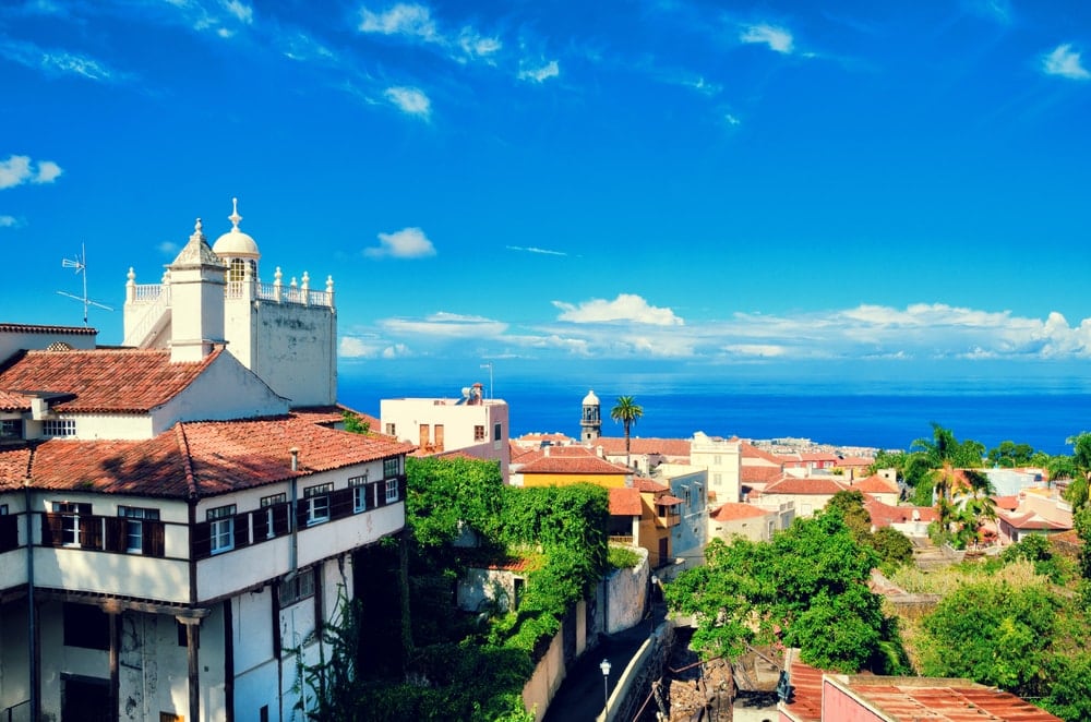 Blick auf die Altstadt von La Orotava auf Teneriffa