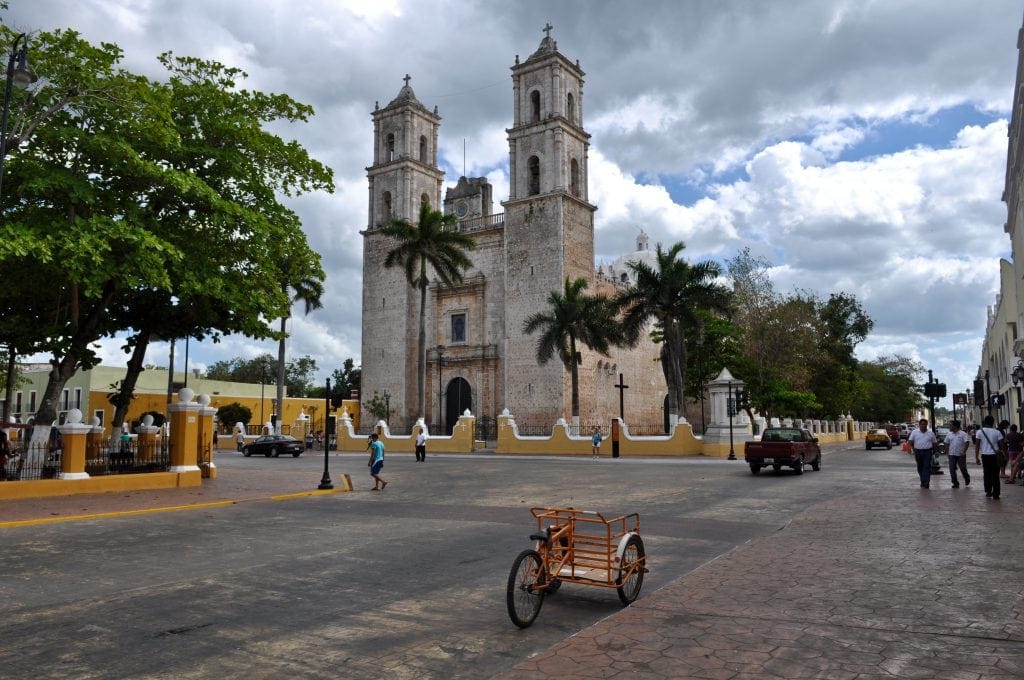 Blick auf die Kathedrale in Merida, Mexiko