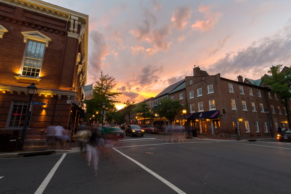 Old Town in Alexandria, Virginia