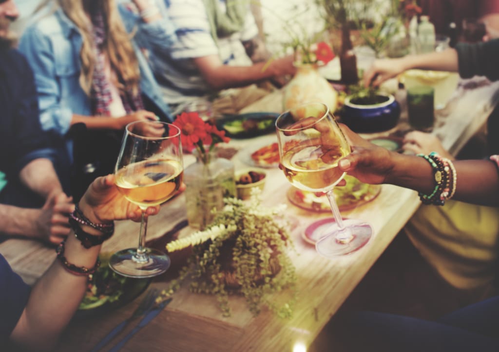 Kulinarik in Virginia: Essen am Tisch