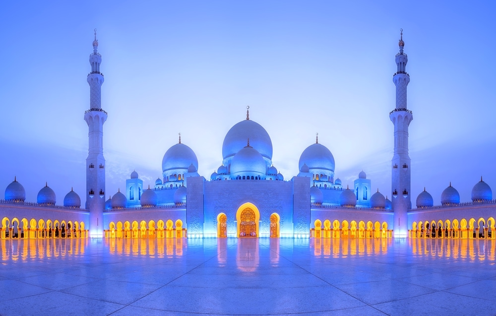 Sheikh Zayed Moschee in Abu Dhabi