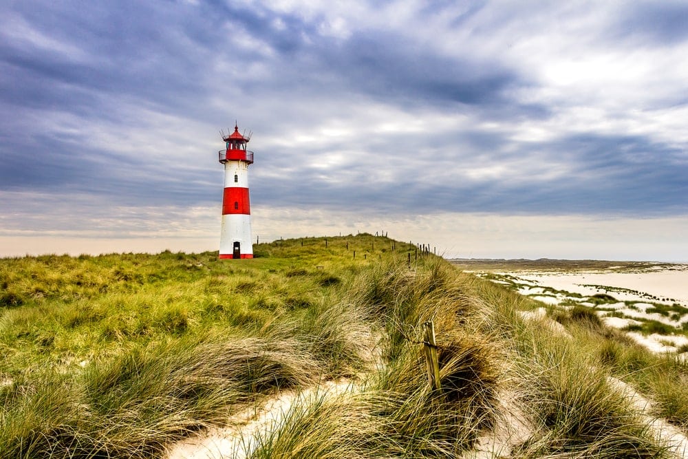 Leuchtturm am Ellenbogen von Sylt
