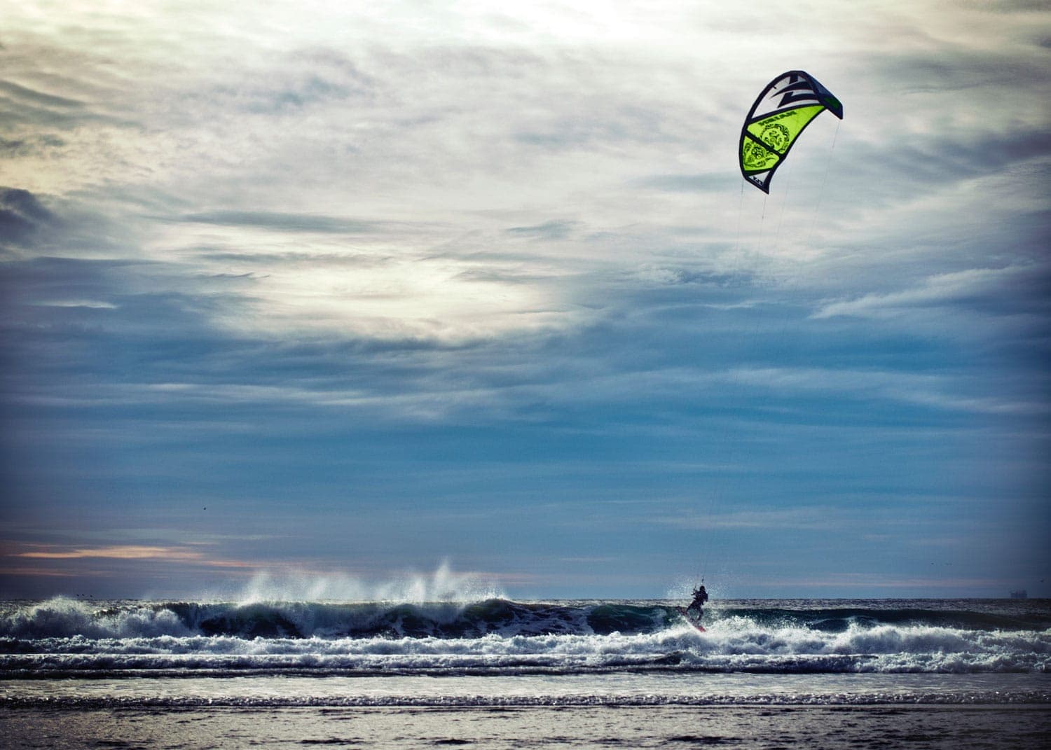 Kitesurfer am Ellebogen