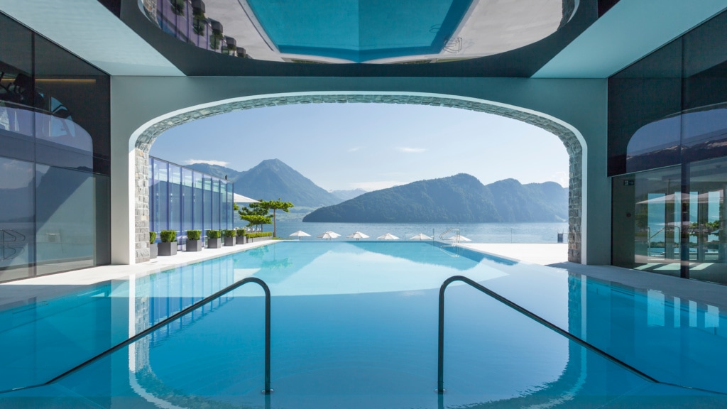 Infinity-Pool im Parkhotel Vitznau