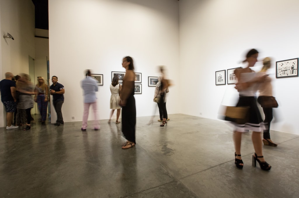 Besucher in der Green Art Gallery