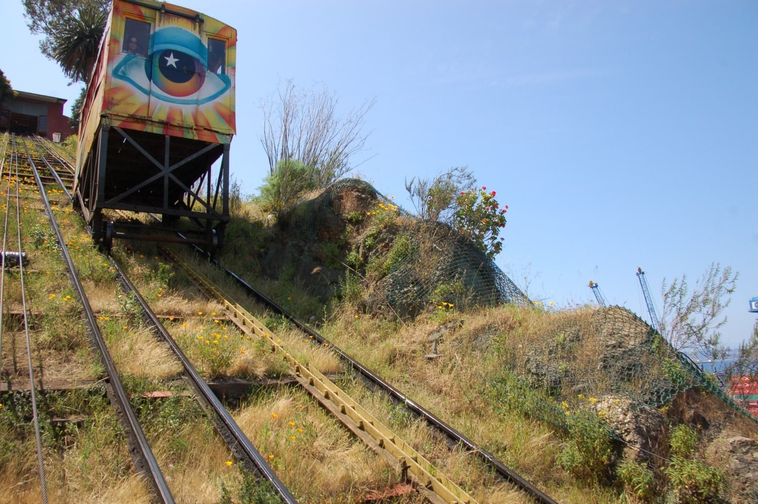 Berühmter Aufzug in der chilenischen Stadt Valparaiso