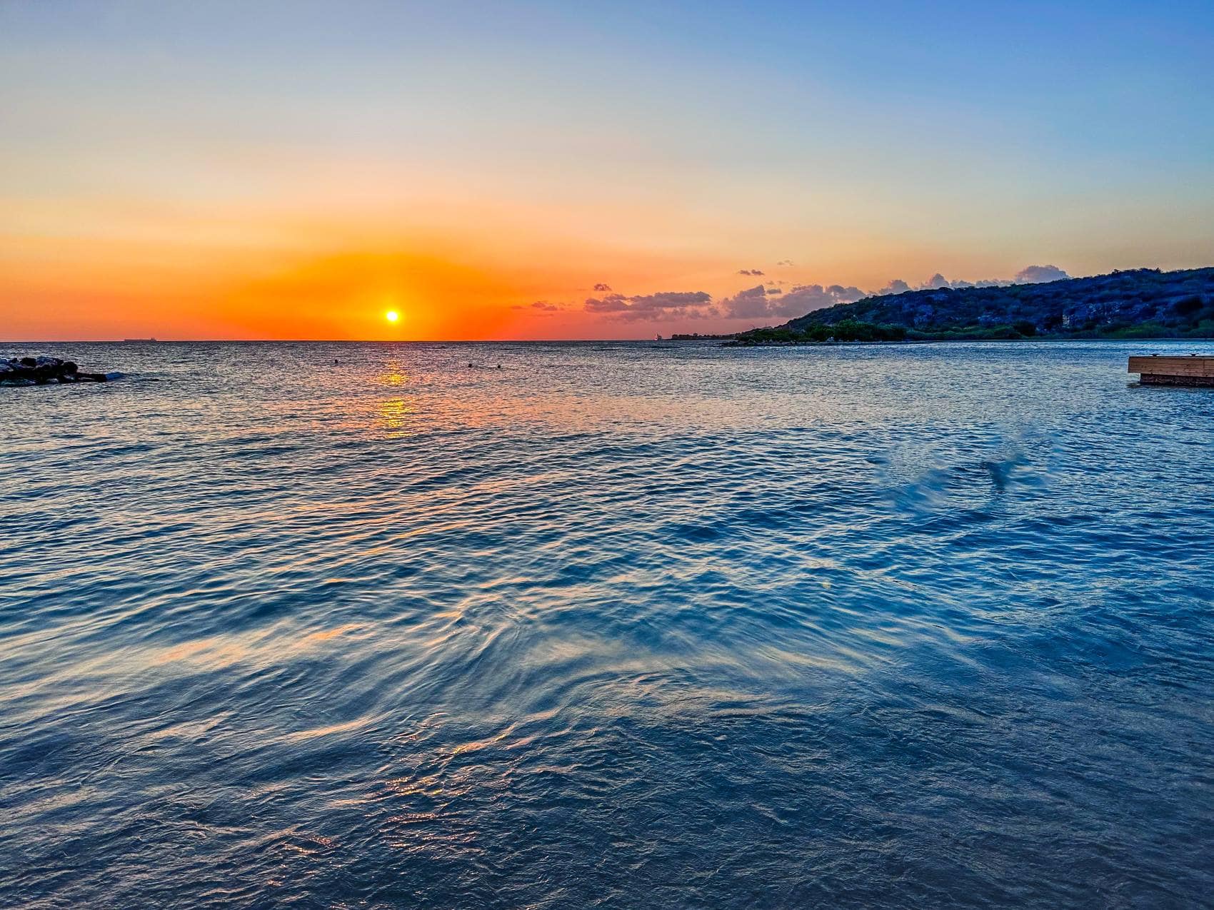 Sonnenuntergang am Strand Jan Thiel auf Curcacao