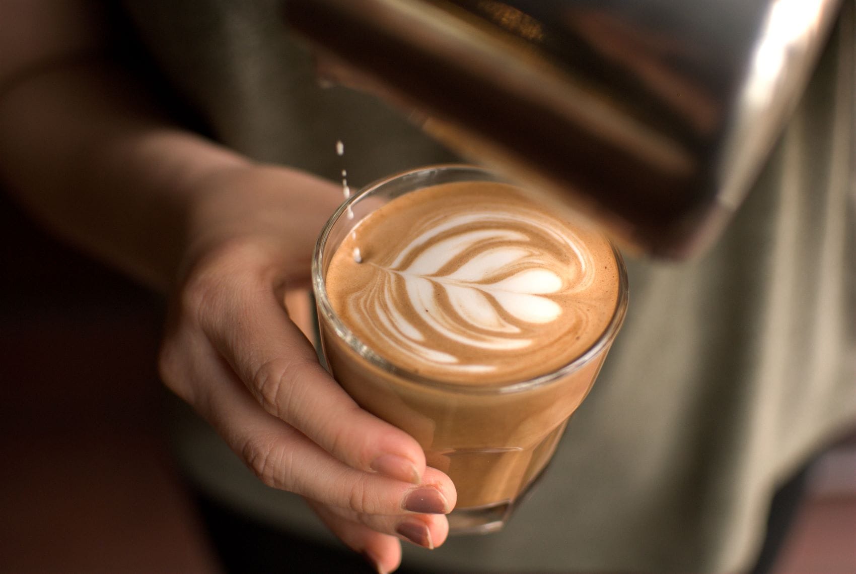 Milchkaffee Flat White in Neuseeland