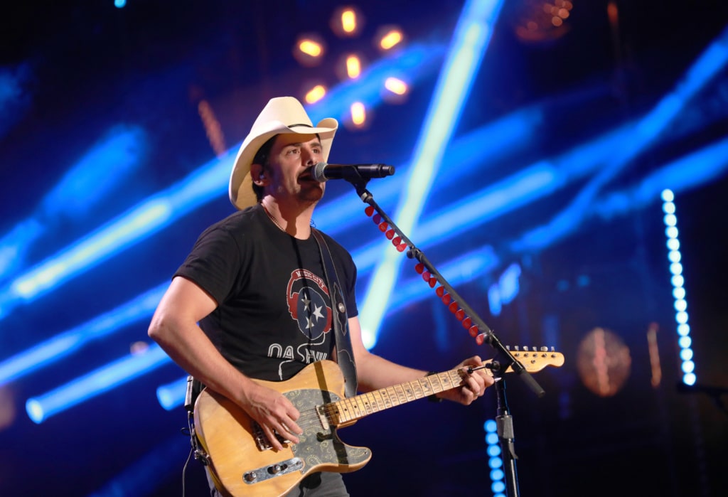 Brad Paisley performs at Nissan Stadium on Sunday, June 11 during the 2017 CMA Music Festival in downtown Nashville.