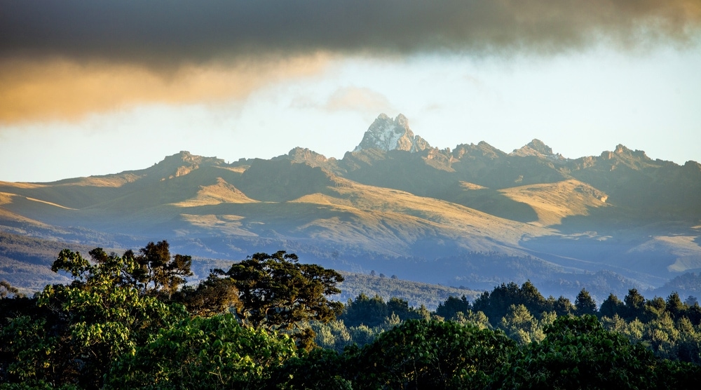 Blick auf den Mount Kenya
