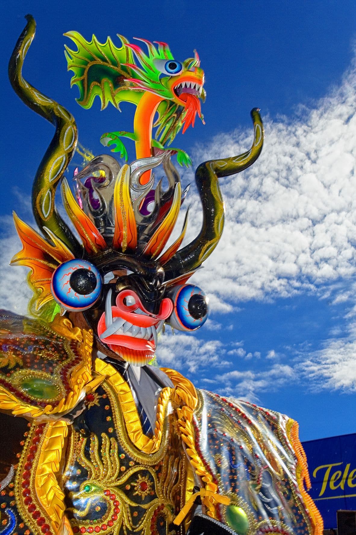 Teufel-Kostüm beim Karneval in Peru