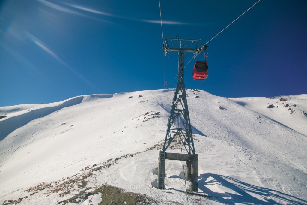 Skigebiet Gulmarg in Indien