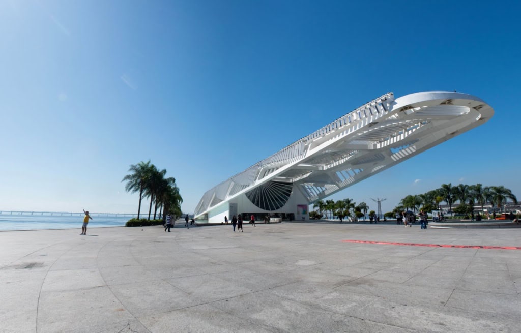 Außenansicht auf Museo do Amanha in Rio de Janeiro