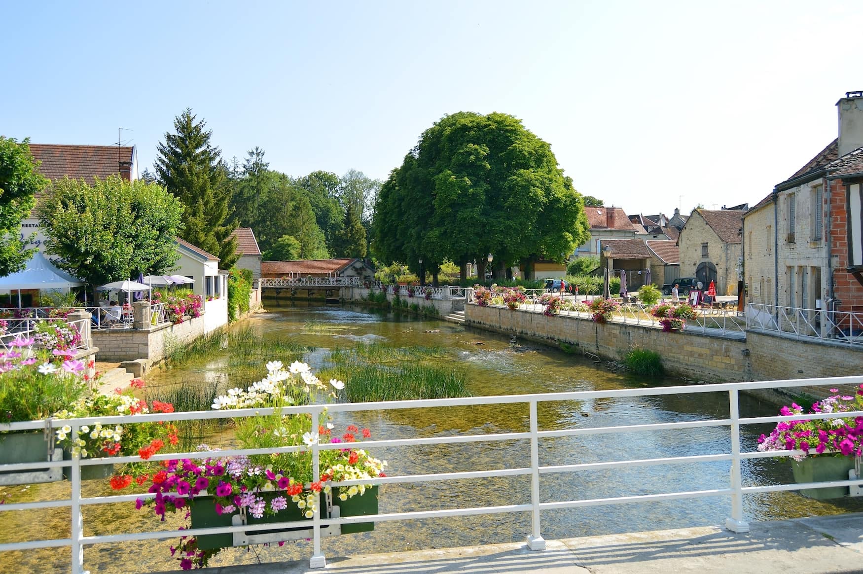Fluss in Essoyes im Pays d'Othe