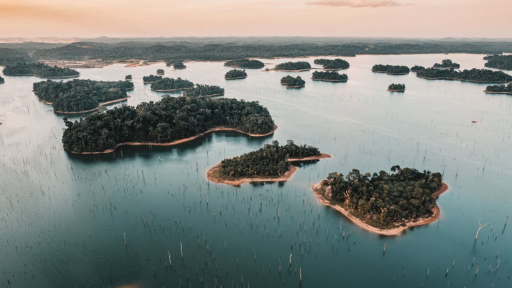 Naturpark Brownsberg in Suriname aus Vogelperspektive