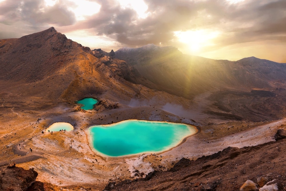 Fast wie auf dem Mond: Emerald-See im Tongariro Nationalpark
