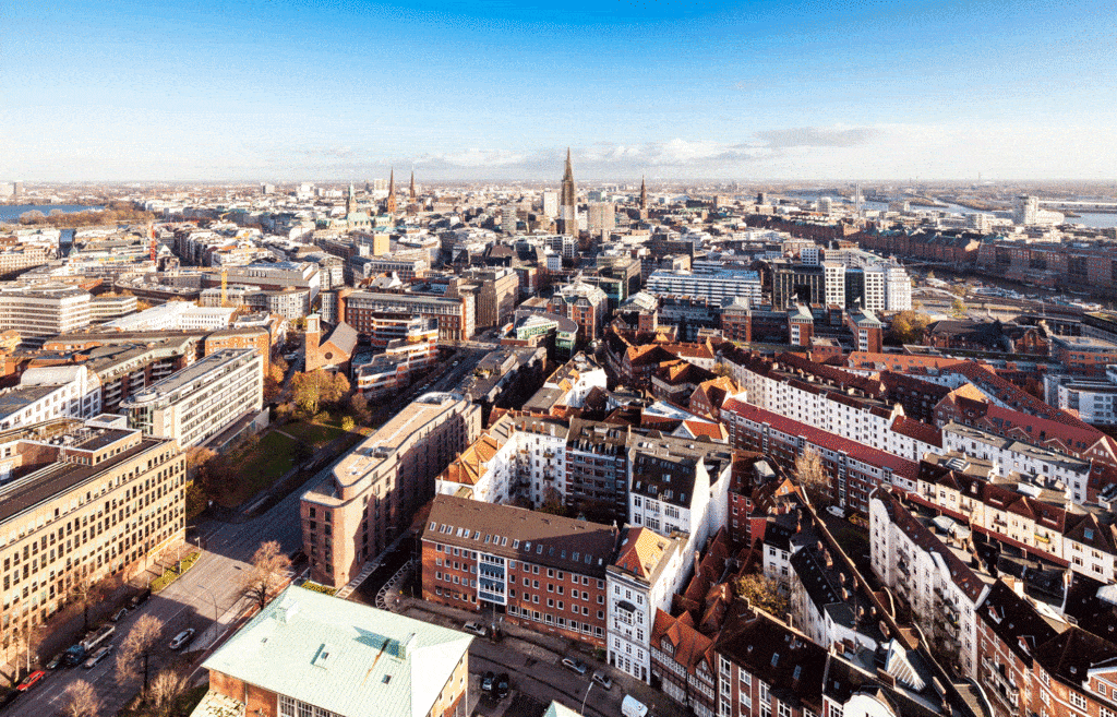 Panorama Hamburg vom Michel