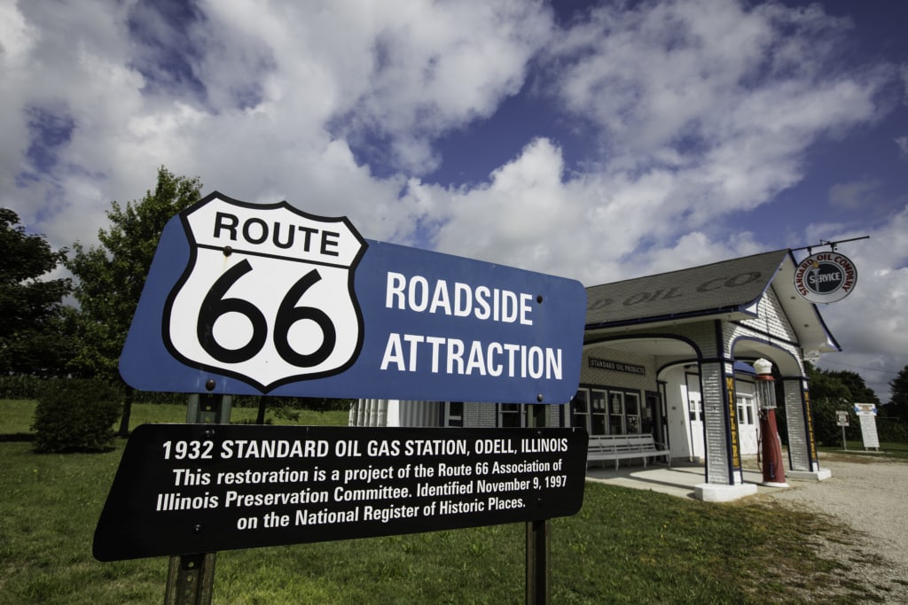 Route 66 in Illinois: Odell-Tankstelle