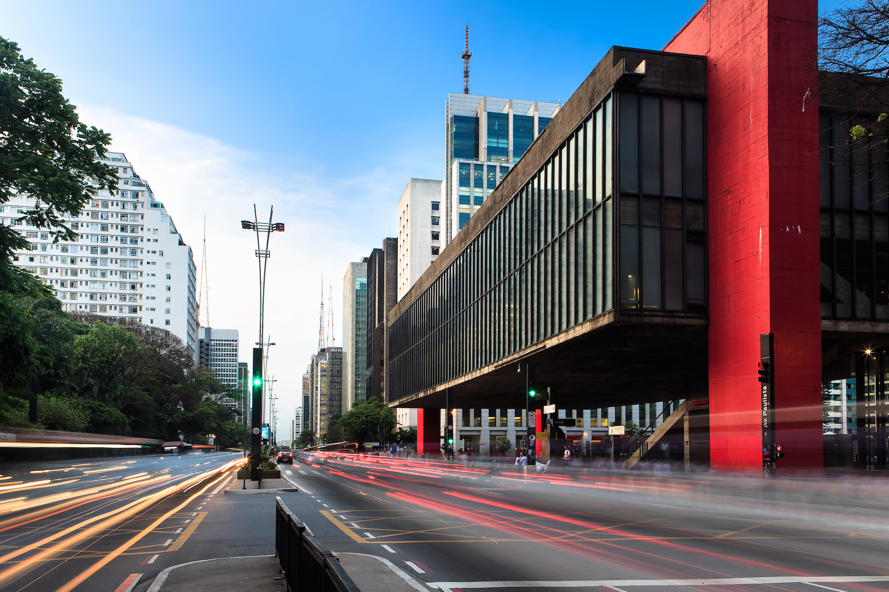 Außenfassade des Museums de Arte in Sao Paolo, Brasilien