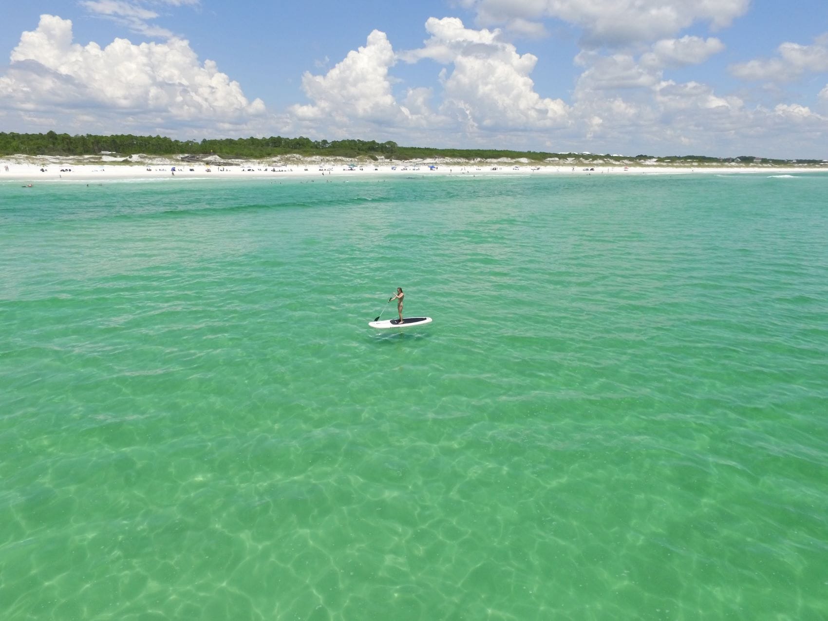 Paddleboarding vor der Küste Floridas