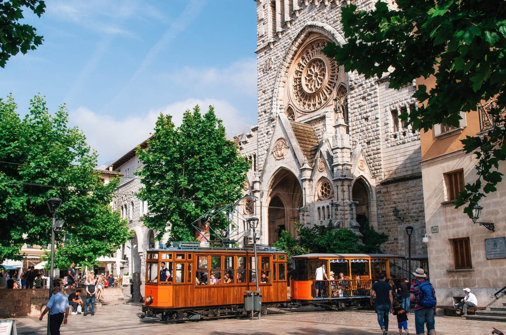 Alte Straßenbahn in Soller, Mallorca