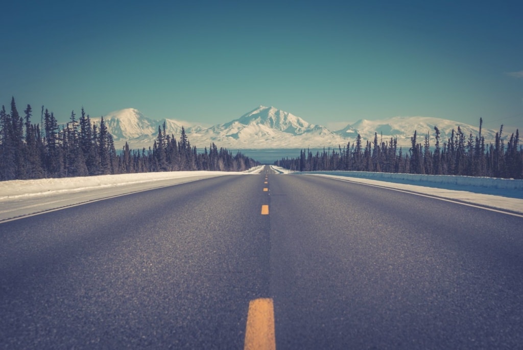Straße in Alaska